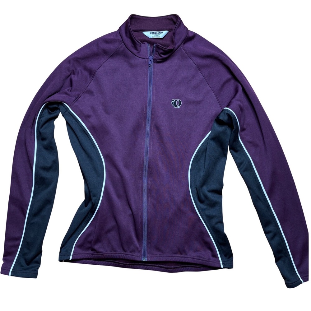 Pearl Izumi Cycling Jersey Jacket Women Medium Purple Long Sleeve Full Zip